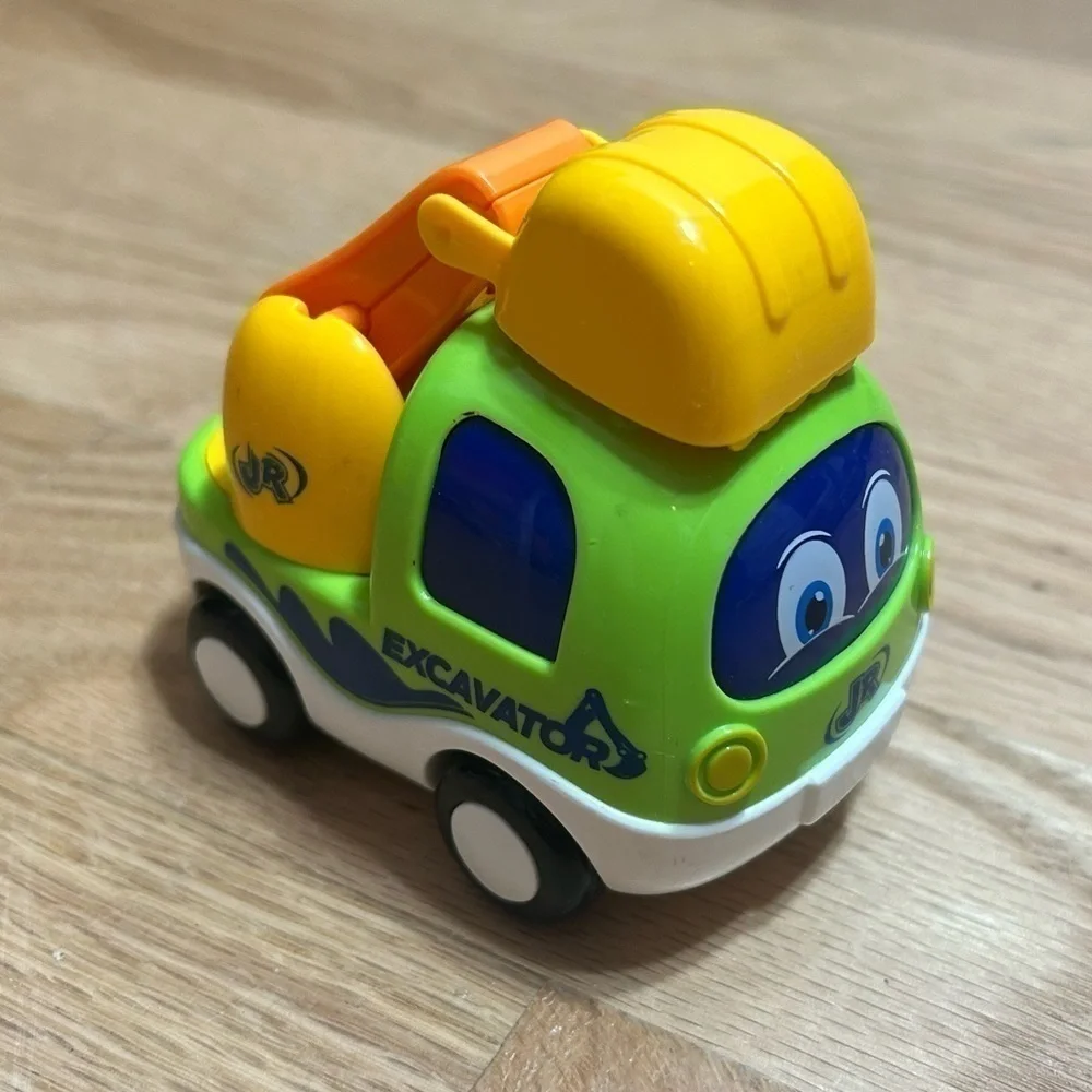Junior Racers Excavator Push and Go Light and Sound Kids Toy Car Vehicle